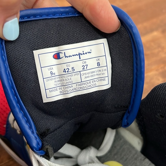 NWT Champion 3 on 3 multicolor High Top  Sneakers - Picture 7 of 8